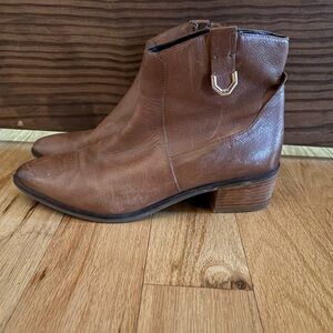 Cole Haan Tan Leather Ankle Booties